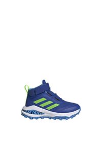 Adidas - Buty do biegania dla dzieci adidas Fortarun All Terrain Cloudfoam Sport. Kolor: zielony, niebieski, wielokolorowy. Sezon: zima. Model: Adidas Cloudfoam. Sport: turystyka piesza