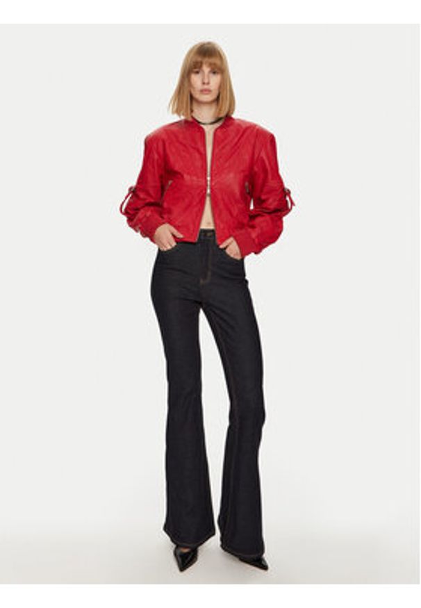 GESTUZ - Gestuz Jeansy Nathalie 10909482 Granatowy Flare Fit. Kolor: niebieski