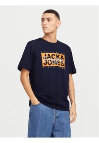 Jack & Jones - Jack&Jones T-Shirt Colton 12268439 Granatowy Standard Fit. Kolor: niebieski. Materiał: bawełna