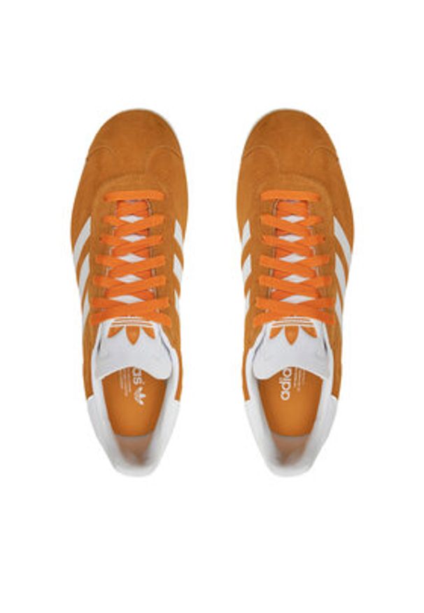 Adidas - adidas Sneakersy Gazelle IG2091 Pomarańczowy. Kolor: pomarańczowy. Materiał: zamsz, skóra. Model: Adidas Gazelle