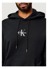Calvin Klein Jeans Bluza LS EU 350TERRY MICRO MONOLOGO HO Czarny Casual Fit. Okazja: na co dzień. Kolor: czarny. Styl: casual #4