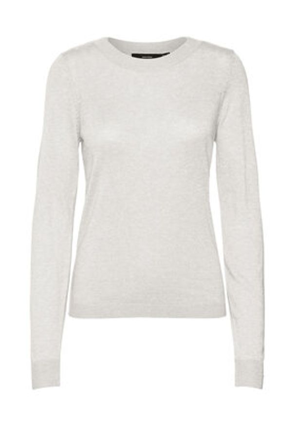Vero Moda Sweter 10291147 Beżowy Regular Fit. Kolor: beżowy. Materiał: syntetyk, wiskoza