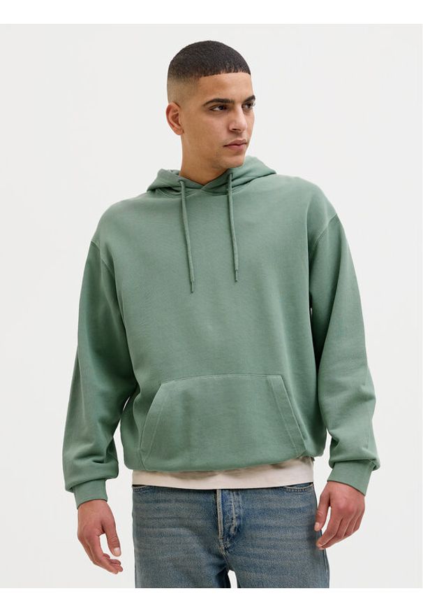 Jack & Jones Bluza Charge 12268272 Zielony Loose Fit. Kolor: zielony. Materiał: bawełna
