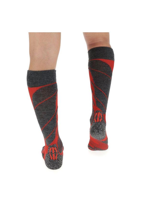Skarpety narciarskie męskie UYN Magma Ski Socks. Kolor: czerwony, wielokolorowy, czarny. Sport: narciarstwo