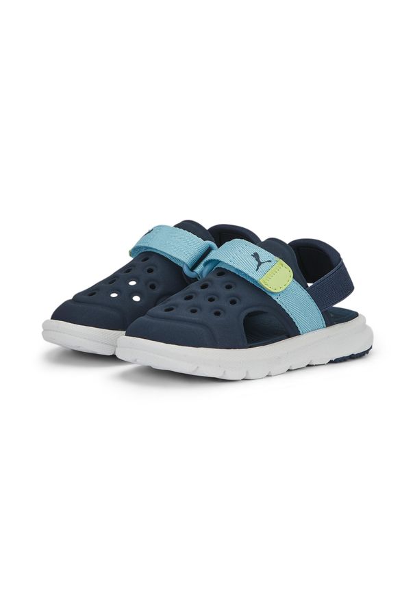 Buty do chodzenia niemowlęce Puma Evolve Sandal AC Inf. Kolor: niebieski, wielokolorowy, żółty. Materiał: materiał, syntetyk