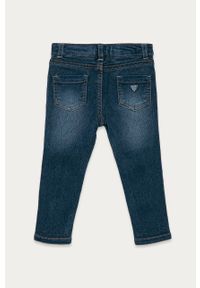 Guess Jeans - Jeansy dziecięce 92-122 cm. Kolor: niebieski. Materiał: denim, wiskoza, elastan, tkanina, poliester #3
