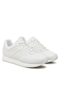 Calvin Klein Sneakersy Runner HW0HW02215 Biały. Kolor: biały. Materiał: skóra #3