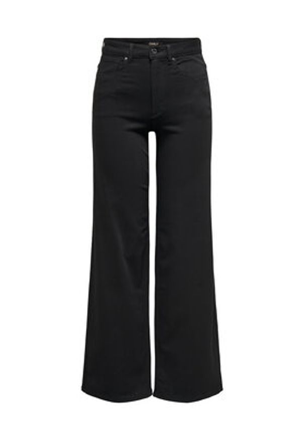 only - ONLY Jeansy Madison 15301338 Czarny Wide Leg. Kolor: czarny