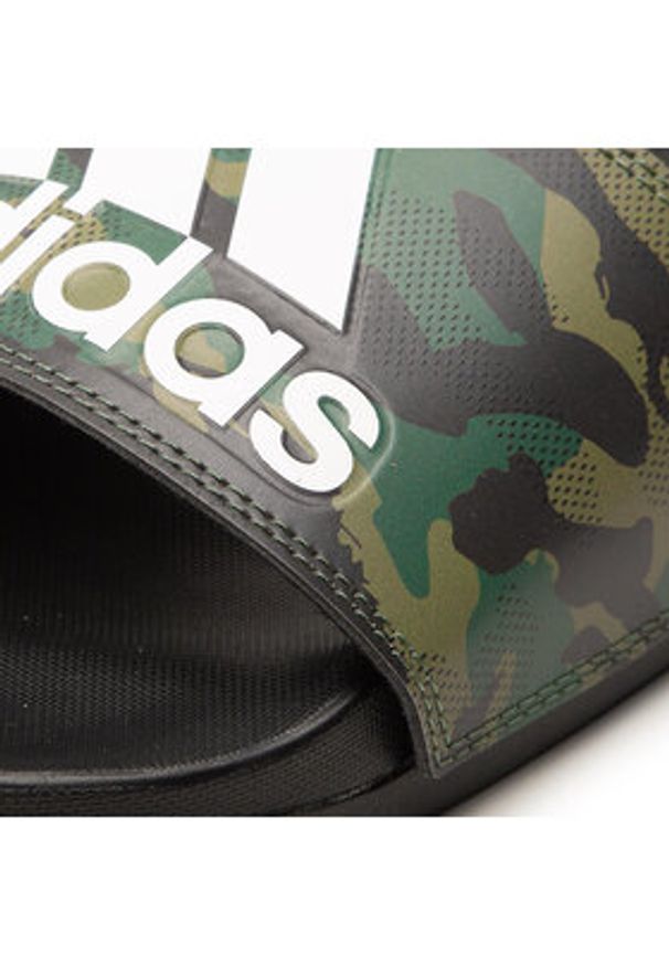 Adidas - adidas Klapki adilette Comfort GW9647 Zielony. Kolor: zielony. Materiał: skóra