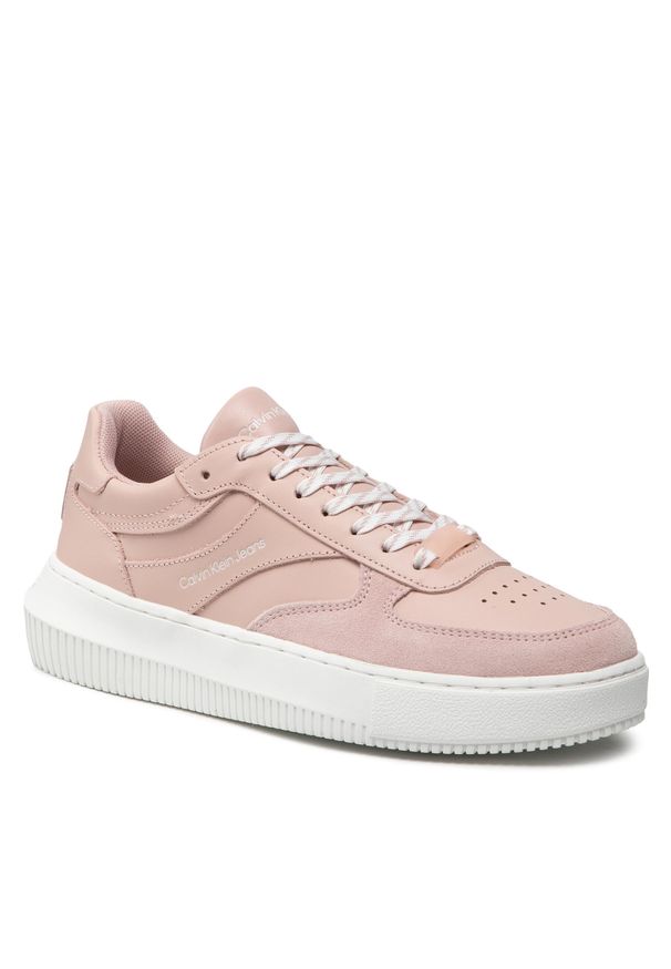 Sneakersy Calvin Klein Jeans Chunky Cupsole 1 YW0YW00510 Pale Conch Shell TFT. Kolor: różowy. Materiał: skóra