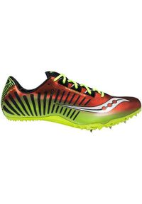 Buty do biegania męskie Saucony Sprinterskie Showdawn 2. Zapięcie: sznurówki. Kolor: wielokolorowy. Materiał: materiał, tkanina, syntetyk. Szerokość cholewki: normalna. Sport: bieganie