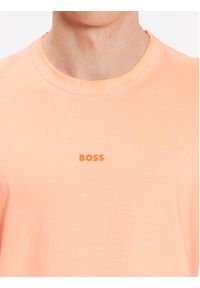 BOSS - Boss T-Shirt 50477433 Pomarańczowy Regular Fit. Kolor: pomarańczowy. Materiał: bawełna #5