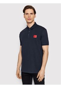 Hugo Polo Dereso222 50466202 Granatowy Slim Fit. Typ kołnierza: polo. Kolor: niebieski. Materiał: bawełna