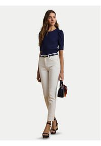 Lauren Ralph Lauren - LAUREN RALPH LAUREN Bluzka 200902618001 Granatowy Slim Fit. Kolor: niebieski. Materiał: bawełna