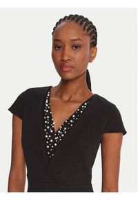 Rinascimento Sukienka koktajlowa CFC0125515003 Czarny Slim Fit. Kolor: czarny. Materiał: syntetyk. Styl: wizytowy