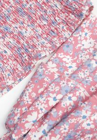 Renee - Różowy 2-częściowy Komplet z Topem i Spódnicą Mathieu. Kolor: różowy. Wzór: kwiaty, nadruk, aplikacja #2