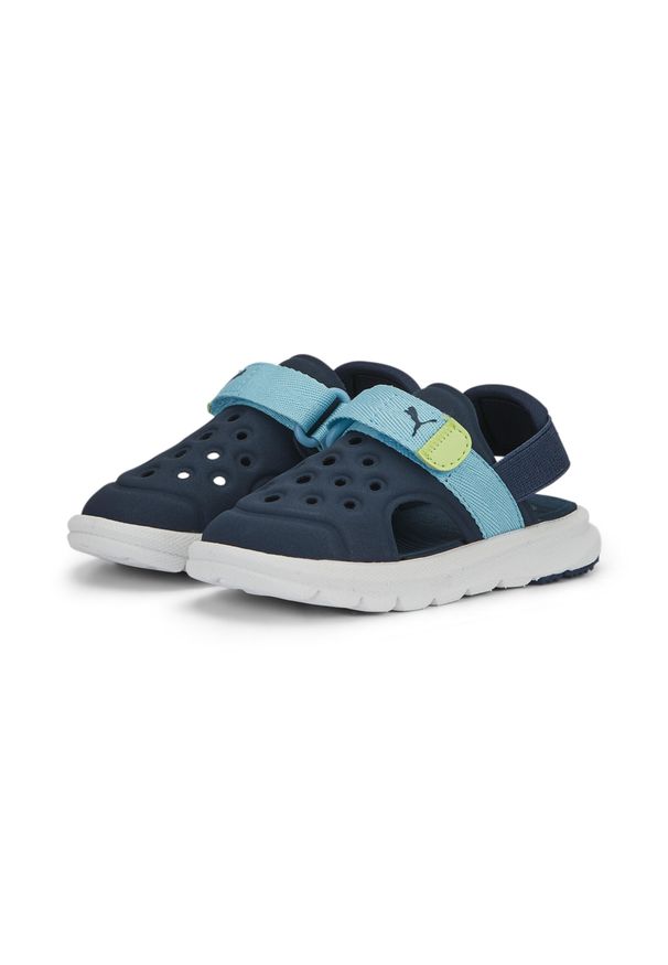 Buty do chodzenia niemowlęce Puma Evolve Sandal AC Inf. Kolor: niebieski, wielokolorowy, żółty. Styl: sportowy