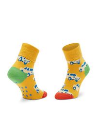 Happy-Socks - Happy Socks Zestaw 2 par wysokich skarpet dziecięcych KCAR19-9300 Kolorowy. Materiał: materiał. Wzór: kolorowy