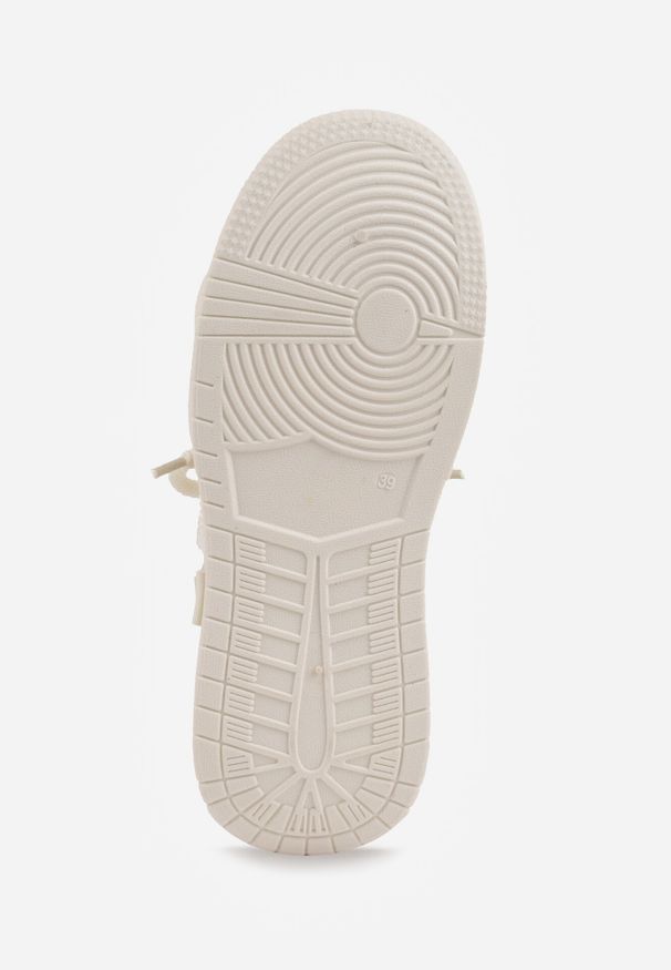 Born2be - Beżowo-Panterkowe Streetwearowe Sneakersy na Platformie z Brokatem i Aplikacjami Maivessa. Okazja: na co dzień. Zapięcie: sznurówki. Kolor: beżowy. Materiał: jeans. Wzór: aplikacja. Obcas: na platformie