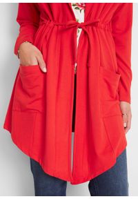 Bluza rozpinana z tunelem, z kolekcji Maite Kelly bonprix truskawkowy. Kolor: czerwony #3