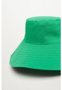 mango - Mango kapelusz Lampi kolor zielony. Kolor: zielony