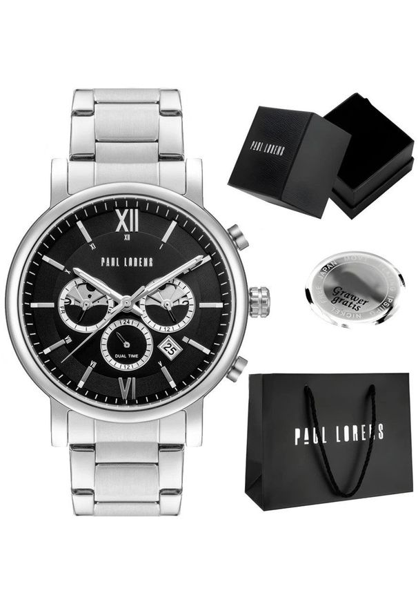Zegarek męski Paul Lorens MODERO-1C1 Z GRAWEREM