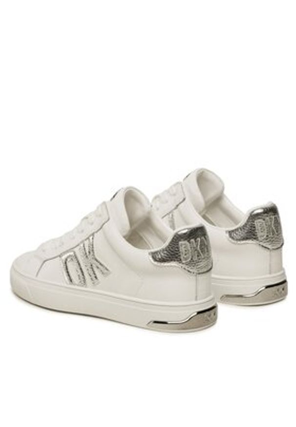 DKNY Sneakersy Abeni Lace Up Sneaker K1300916 Biały. Kolor: biały. Materiał: skóra