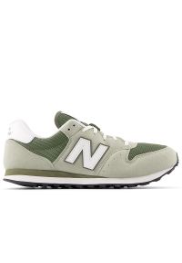 Buty męskie New Balance GM500RLS - zielone. Kolor: zielony. Materiał: materiał, syntetyk. Szerokość cholewki: normalna #1