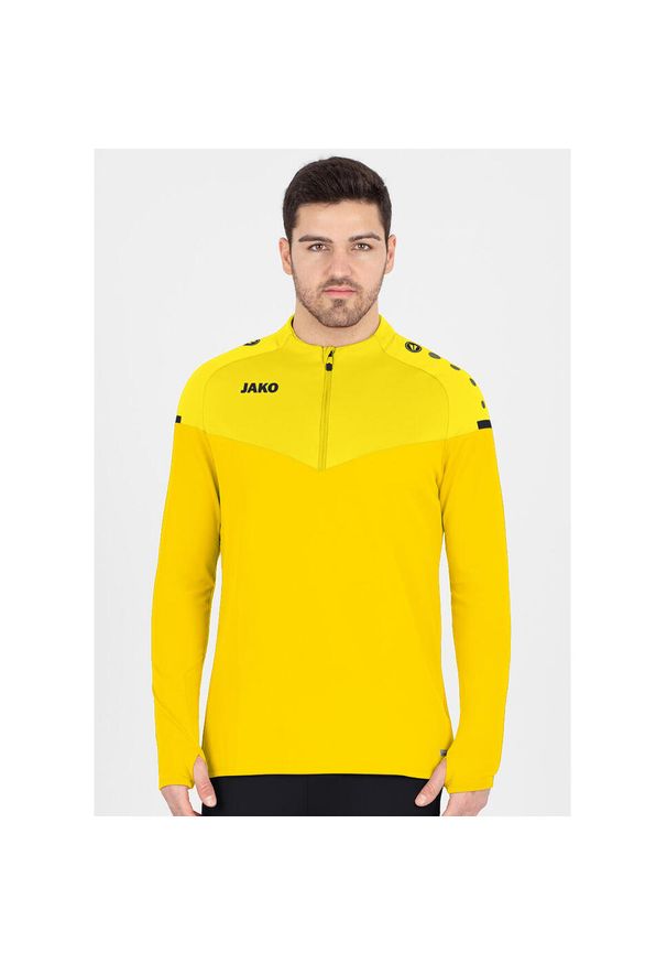 Bluza zapinana na zamek Jako Champ 2.0. Kolor: żółty