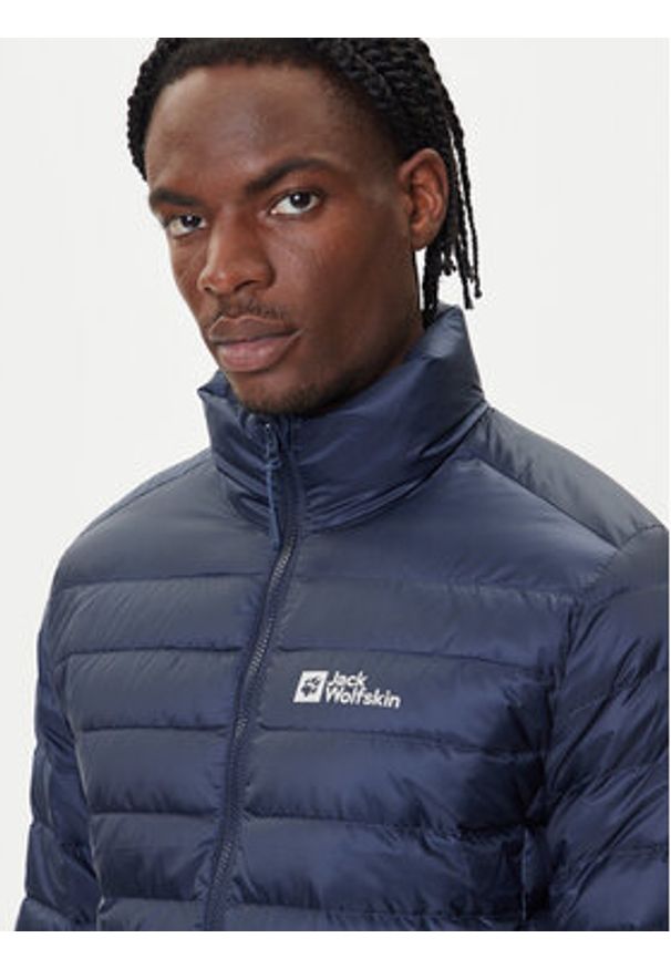 Jack Wolfskin Kurtka puchowa Pilvi Down 1207701 Granatowy Regular Fit. Kolor: niebieski. Materiał: syntetyk