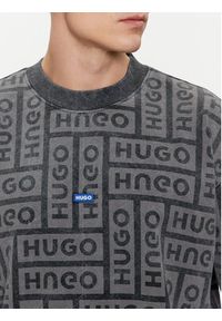 Hugo T-Shirt Nidane 50510552 Szary Relaxed Fit. Kolor: szary. Materiał: bawełna
