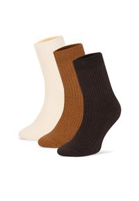 Gino Rossi Zestaw 3 par wysokich skarpet męskich 3MB-003-AW24 (3-pack) Kolorowy. Materiał: bawełna. Wzór: kolorowy