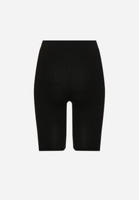 Born2be - Czarne Bawełniane Szorty Kolarki przed Kolano z Elastyczną Gumką w Pasie Harmmonia. Okazja: na co dzień. Kolor: czarny. Materiał: bawełna. Styl: elegancki, casual #6