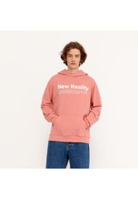 House - Bluza oversize z kapturem New Reality - Różowy. Typ kołnierza: kaptur. Kolor: różowy #1