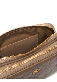 Calvin Klein Torebka Quilted Camera Bag LV04F3328G Beżowy. Kolor: beżowy. Materiał: skórzane #4