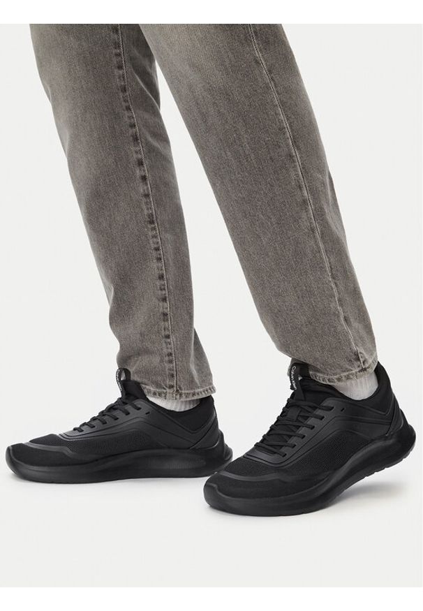 Calvin Klein Sneakersy Light Eva Run Lace Sock Mm HM0HM02164 Czarny. Kolor: czarny. Materiał: materiał. Sport: bieganie