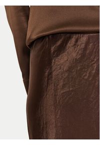 Max Mara Leisure Spódnica midi Allesio 2426106018 Brązowy Regular Fit. Kolor: brązowy. Materiał: satyna