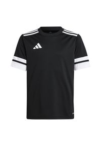 Adidas Sport Squa25 Jsy Y Koszulka Dzieci. Kolor: czarny, biały, wielokolorowy. Sport: piłka nożna