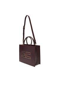 Elisabetta Franchi Torebka BS-32A-56E2-V420 Bordowy. Kolor: czerwony. Materiał: skórzane #5