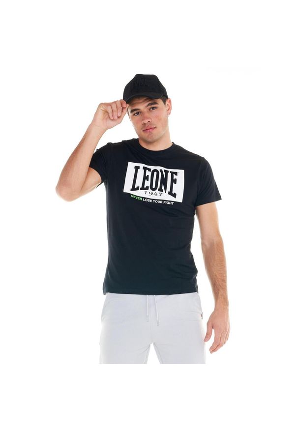 LEONE 1947 APPAREL - Sportowa koszulka męska Fluo. Kolor: czarny. Materiał: tkanina. Sport: fitness
