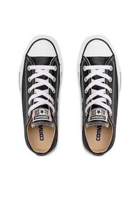 Converse Trampki Chuck Taylor All Star Ox 132174C Czarny. Kolor: czarny. Materiał: skóra