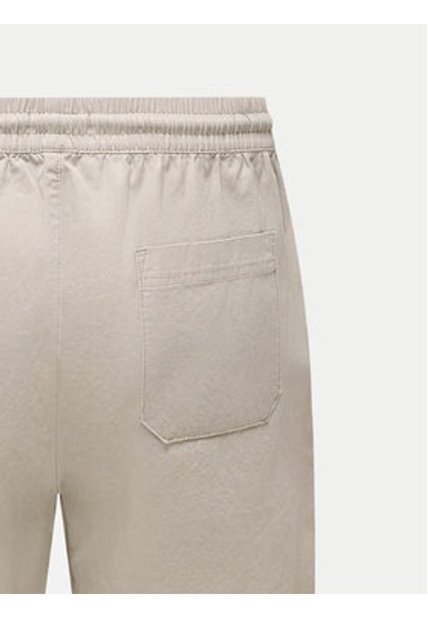 Only & Sons Szorty materiałowe Tel 22027949 Beżowy Regular Fit. Kolor: beżowy. Materiał: bawełna
