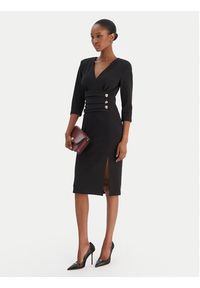 Rinascimento Sukienka koktajlowa CFC0020161002 Czarny Slim Fit. Kolor: czarny. Materiał: syntetyk. Styl: wizytowy #3