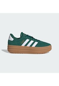 Adidas - Buty VL Court Bold. Kolor: zielony, biały, wielokolorowy, żółty. Obcas: na platformie. Sport: turystyka piesza