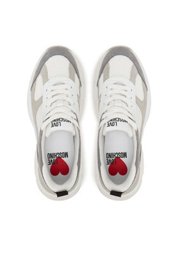 Love Moschino - LOVE MOSCHINO Sneakersy JA15246G1NIQF10A40 Kolorowy. Materiał: zamsz, skóra. Wzór: kolorowy