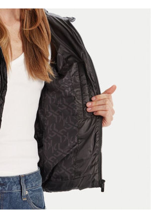 Karl Lagerfeld Jeans Kurtka zimowa A3W15026 Czarny Regular Fit. Kolor: czarny. Materiał: syntetyk. Sezon: zima