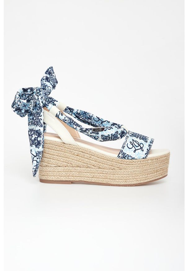 Liu Jo - Sandały damskie na koturnie LIU JO. Obcas: na koturnie