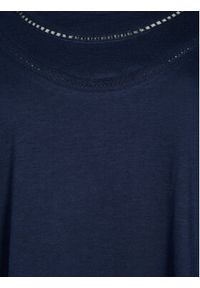 Zizzi T-Shirt V50220A Niebieski Regular Fit. Kolor: niebieski. Materiał: bawełna #5