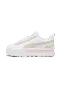 Buty do chodzenia damskie Puma Mayze Mix Wns. Zapięcie: sznurówki. Kolor: biały, wielokolorowy, beżowy. Materiał: materiał. Szerokość cholewki: normalna. Sport: turystyka piesza