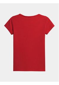 4f - 4F T-Shirt 4FAW23TTSHF0906 Czerwony Slim Fit. Kolor: czerwony. Materiał: bawełna #2